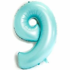 Favor Lane Pastel Blue 100cm Number 9 Balloon