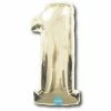 Favor Lane Number Balloons White Gold 100cm Number 1 Balloon