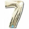 Favor Lane Number Balloons White Gold 100cm Number 7 Balloon