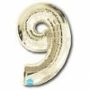 Favor Lane Number Balloons White Gold 100cm Number 9 Balloon 2 Favor Lane Number Balloons White Gold 100cm Number 9 Balloon