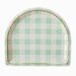 Oh It's Perfect TABLEWARE Gingham Arched Dinner Plates 8pk