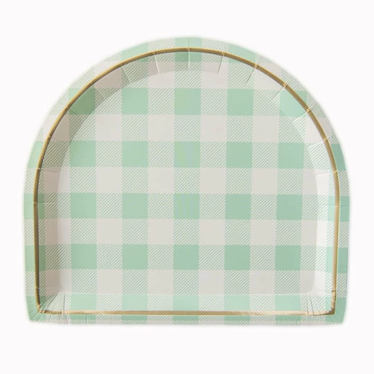 Oh It's Perfect TABLEWARE Gingham Arched Dinner Plates 8pk 3 Oh It's Perfect TABLEWARE Gingham Arched Dinner Plates 8pk