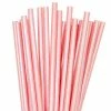 Illume Partyware Paper Straws - Pink Foil