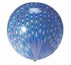 Favor Lane Peacock Blue Round Balloon