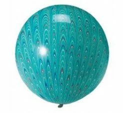 Favor Lane Peacock Green Round Balloon