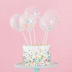 Ginger Ray Mini Pastel Confetti Balloons Cake Topper Kit Confetti Filled Balloons