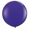 Qualatex 90cm Jumbo Round Balloon - Purple 75cm + 90cm Round Latex Balloons