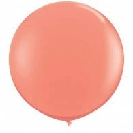 Qualatex 75cm + 90cm Round Latex Balloons 90cm Jumbo Round Balloon - Coral