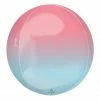 Favor Lane Ombré 40cm Shiny Orbz Balloon - Red + Blue Foil Balloon Balls + Orbz