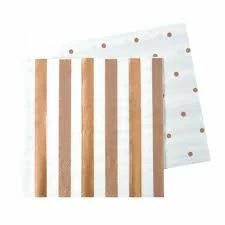 Illume Partyware Rose Gold Spot + Stripe Beverage Napkins