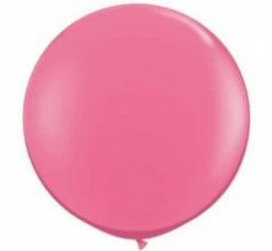 Qualatex 90cm Jumbo Round Balloon - Rose Pink