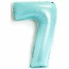 Favor Lane Pastel Blue 100cm Number 7 Balloon Number Balloons