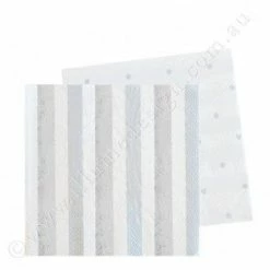 Illume Partyware Silver Spot + Stripe Beverage Napkins WEDDINGS