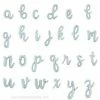 Favor Lane Letter + Word Balloons Script Letter Balloons - Silver