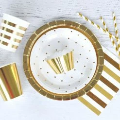 Illume Partyware Gold Foil Paper Cups