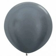 Qualatex WEDDINGS 90cm Jumbo Round Balloon - Graphite