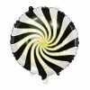 PartyDeco Candy Swirl Balloon - Black Shape + Novelty Foil Balloons