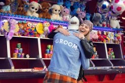 PartyDeco GROOM White Iron On Patch Bridal Shower/Hens Party