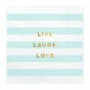 PartyDeco 'LIVE LOVE LAUGH' Paper Napkins