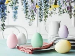 PartyDeco Pale Pink Egg Candle 10cm