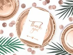 PartyDeco Wedding Cake Accessories Thank You Treat Bags