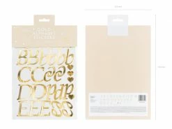 PartyDeco Bridal Shower/Hens Party Gold Balloon Stickers