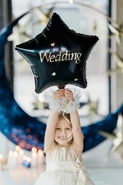 PartyDeco Bridal Shower/Hens Party Gold Balloon Stickers