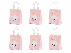 PartyDeco Favour/Party Bags BOO Pink Paper Gift Bags