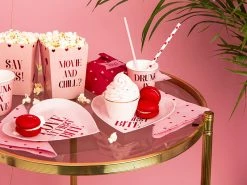 PartyDeco Love At First Bite Heart Paper Plates