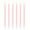 PartyDeco Birthday Candles - Pastel Pink 12pk
