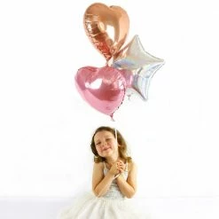 Illume Partyware Rose Gold Foil Heart Balloon WEDDINGS