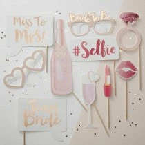 Ginger Ray Hen Party Photo Booth Props - Team Bride