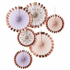 Ginger Ray Backdrops Pastel And Floral Paper Fan Set