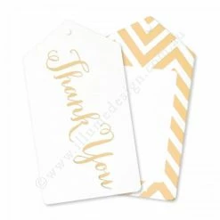 Illume Partyware Gold Thank You Tags Wedding Favours