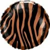 Favor Lane Shape + Novelty Foil Balloons Tiger Stripes Round Foil Balloon