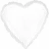 Favor Lane White Foil Heart Balloon WEDDINGS