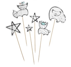 Harlow + Grey Woodland Friends Boho Cake Toppers