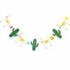 Ginger Ray Llama, Glitter Cactus And Pompom Bunting Paper Garlands + Buntings
