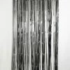 Favor Lane Metallic Black Fringe Curtain Backdrop