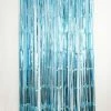 Favor Lane Backdrops Caribbean Blue Fringe Curtain Backdrop