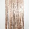 Favor Lane Metallic Pink Rose Gold Fringe Curtain Backdrop WEDDINGS