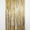 Favor Lane Satin (Chrome) Gold Fringe Curtain Backdrop