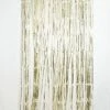 Favor Lane Metallic White Gold Fringe Curtain Backdrop WEDDINGS 1 Favor Lane Metallic White Gold Fringe Curtain Backdrop WEDDINGS