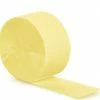 Favor Lane Mimosa Yellow Crepe Streamer