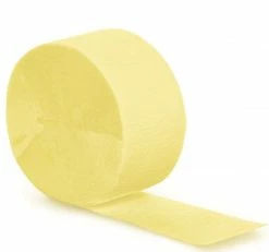 Favor Lane Mimosa Yellow Crepe Streamer