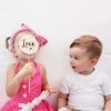 Shartruese Round Wooden 'Love' Cake Topper