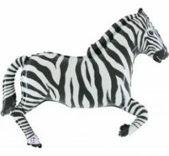 Favor Lane Shape + Novelty Foil Balloons Jumbo Zebra Foil Balloon