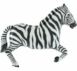 Favor Lane Shape + Novelty Foil Balloons Jumbo Zebra Foil Balloon 3 Favor Lane Shape + Novelty Foil Balloons Jumbo Zebra Foil Balloon