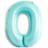 Favor Lane Pastel Blue 100cm Number 0 Balloon Number Balloons